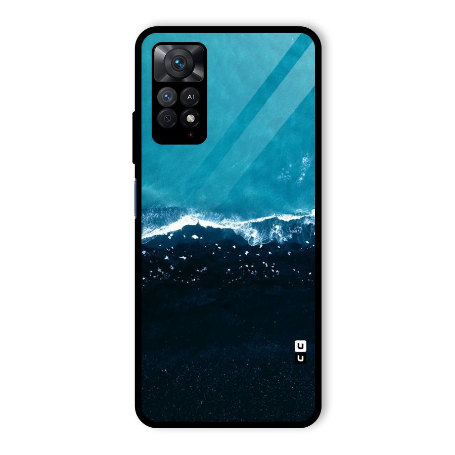 Ocean Blues Glass Back Case for Redmi Note 11 Pro
