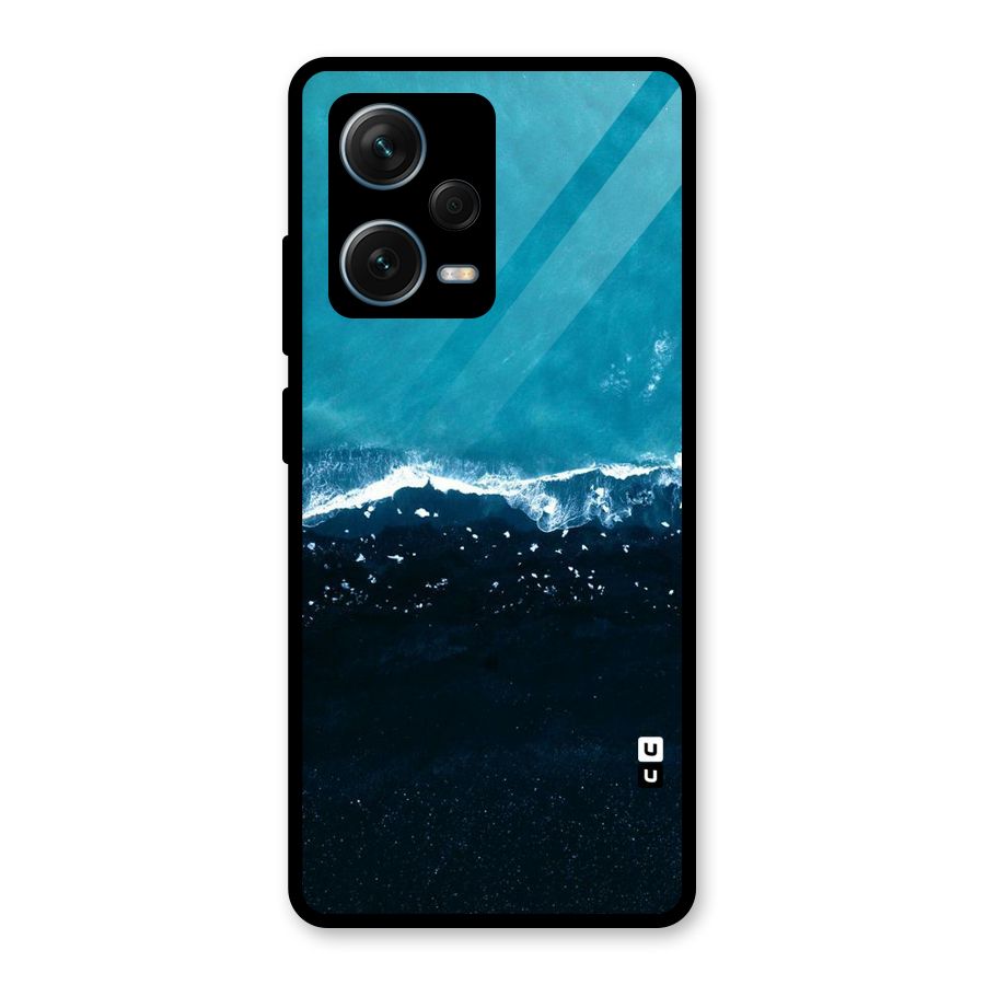 Ocean Blues Glass Back Case for Redmi Note 12 Pro Plus 5G