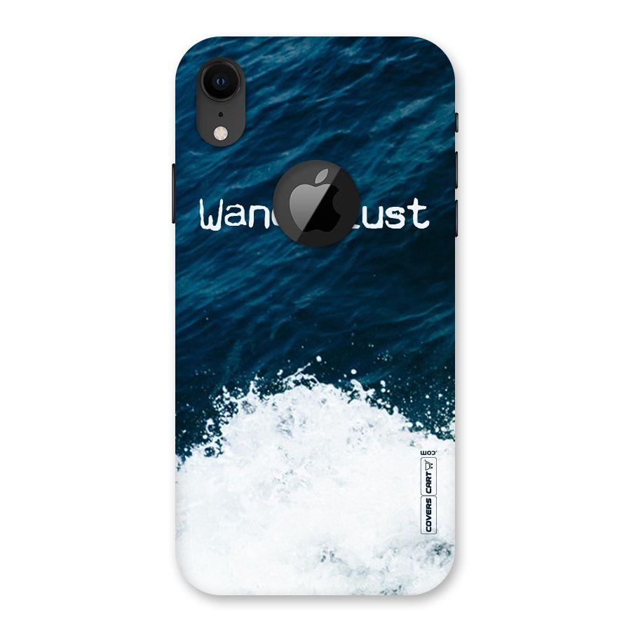 Ocean Wanderlust Back Case for iPhone XR Logo Cut