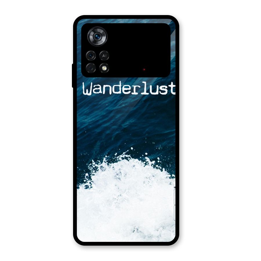 Ocean Wanderlust Glass Back Case for Poco X4 Pro 5G