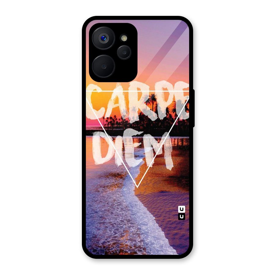 Oceanic Diem Glass Back Case for Realme 9i 5G