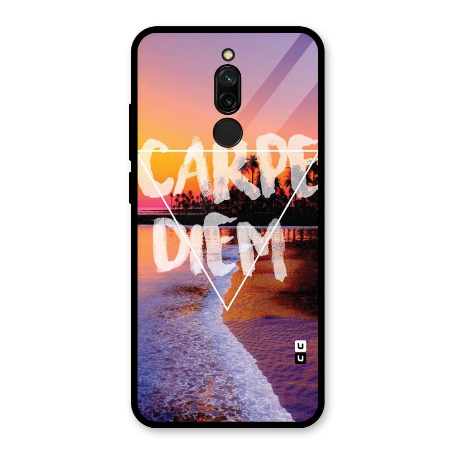 Oceanic Diem Glass Back Case for Redmi 8