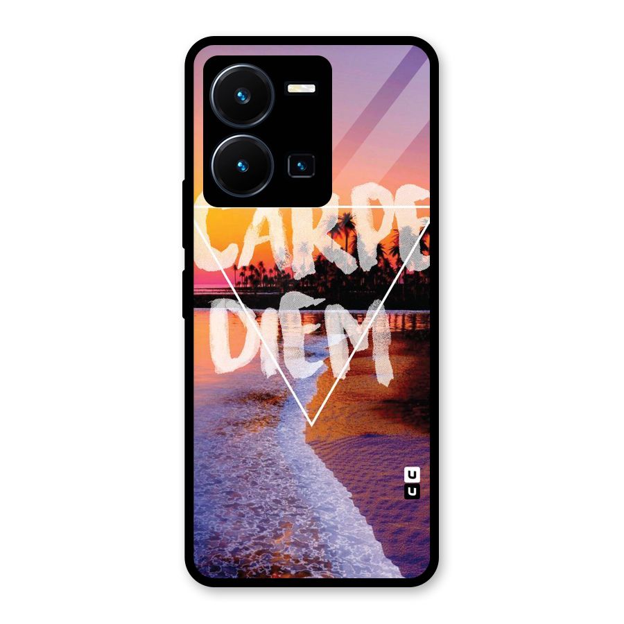 Oceanic Diem Glass Back Case for Vivo Y35