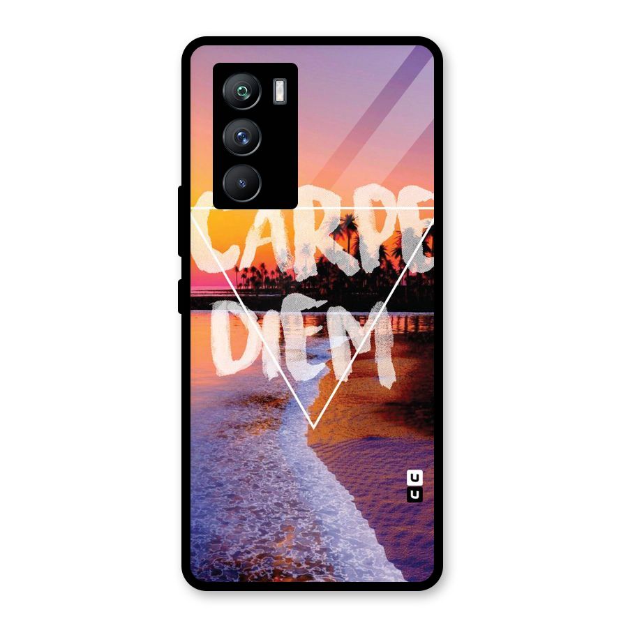 Oceanic Diem Glass Back Case for Vivo iQOO 9 SE