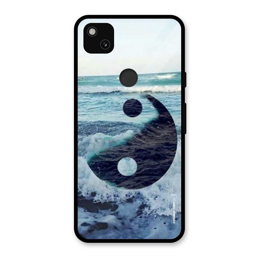 Oceanic Peace Design Glass Back Case for Google Pixel 4a