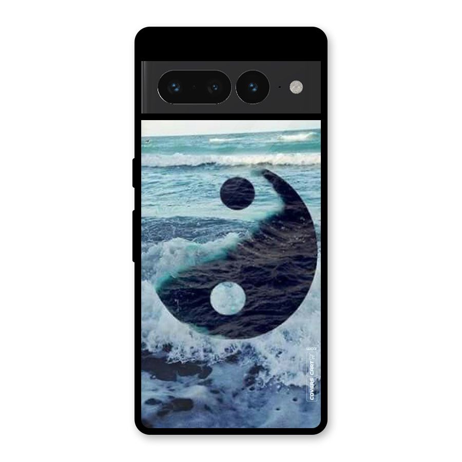 Oceanic Peace Design Glass Back Case for Google Pixel 7 Pro