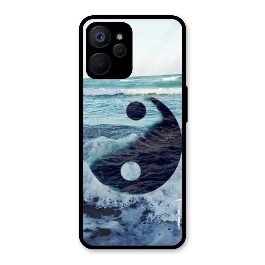 Oceanic Peace Design Glass Back Case for Realme 9i 5G