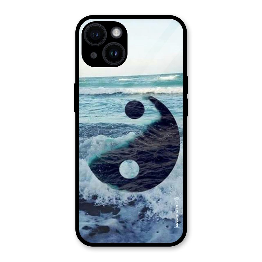Oceanic Peace Design Glass Back Case for iPhone 14