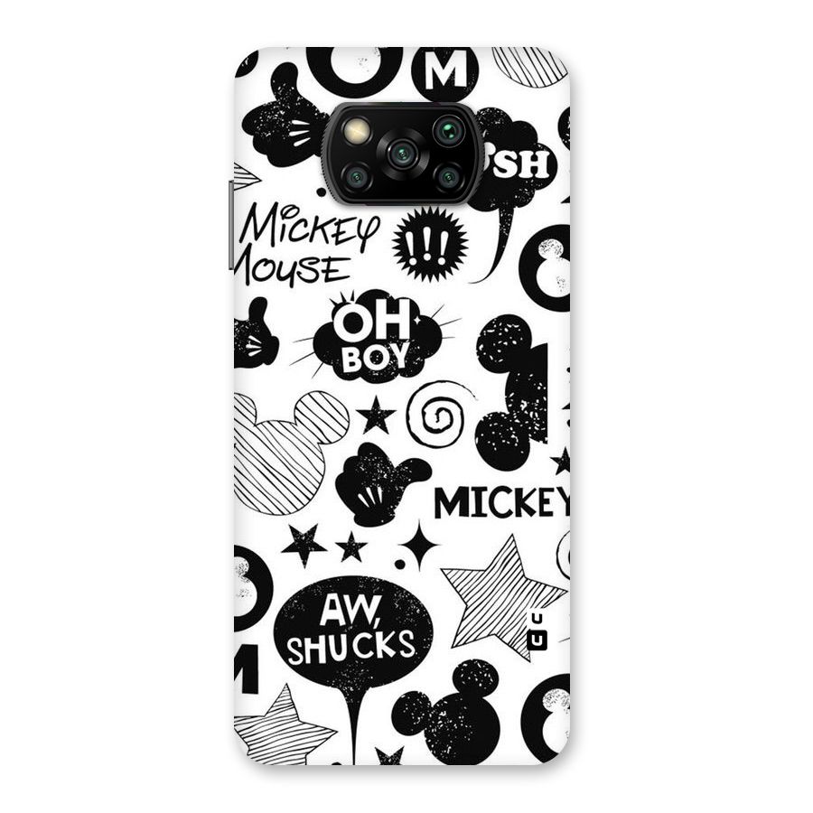 Oh Boy Design Back Case for Poco X3