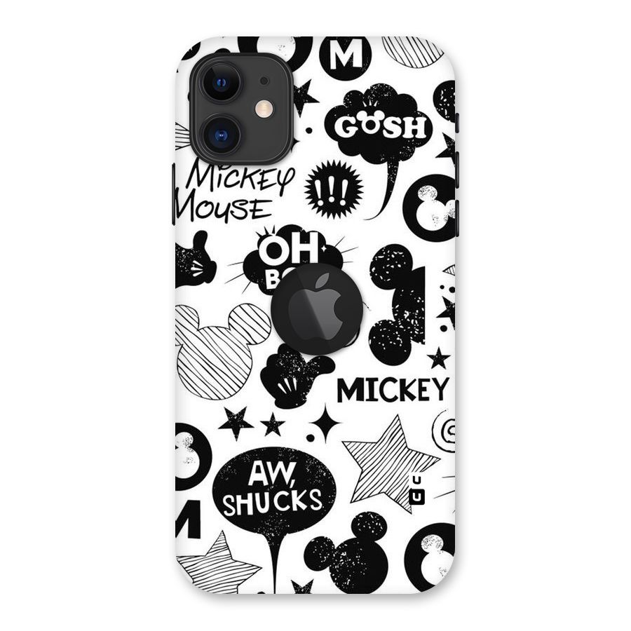 Oh Boy Design Back Case for iPhone 11 Logo Cut