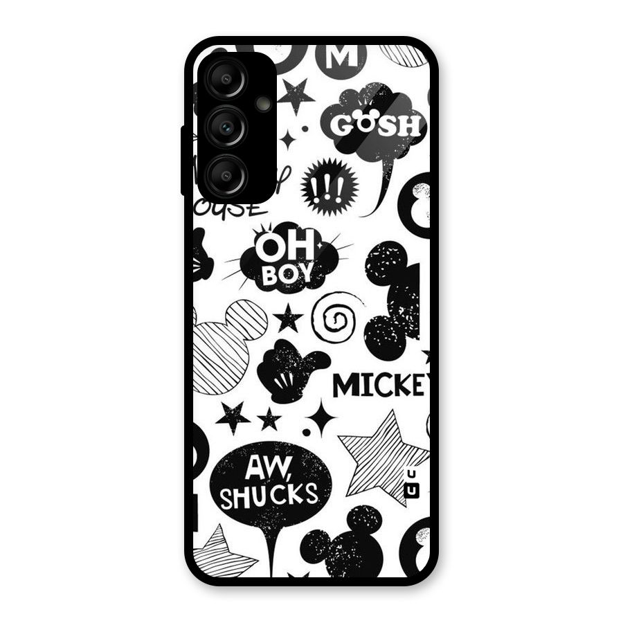 Oh Boy Design Glass Back Case for Galaxy A14 5G