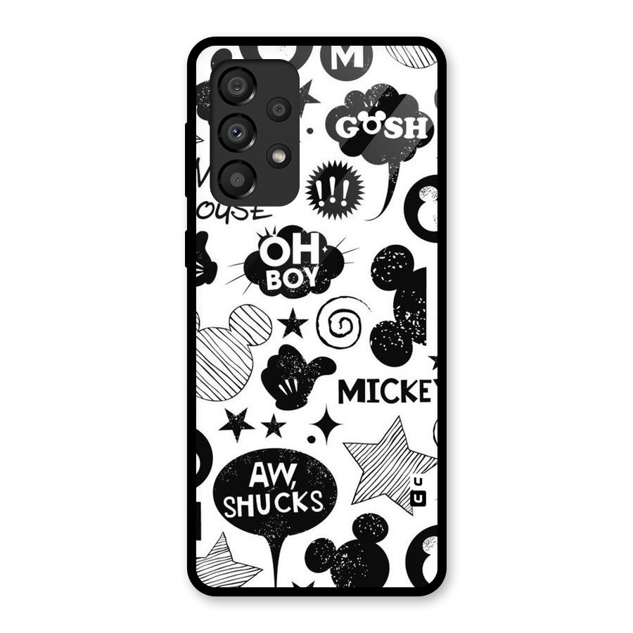 Oh Boy Design Glass Back Case for Galaxy A33 5G