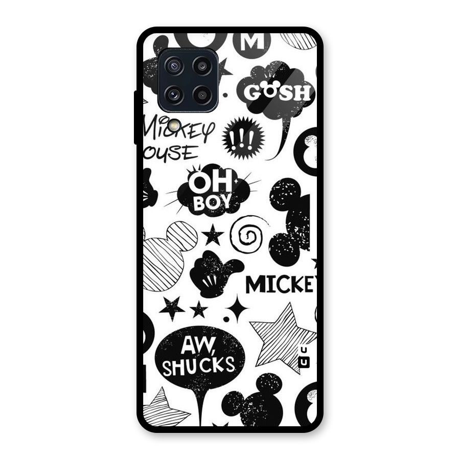 Oh Boy Design Glass Back Case for Galaxy M32