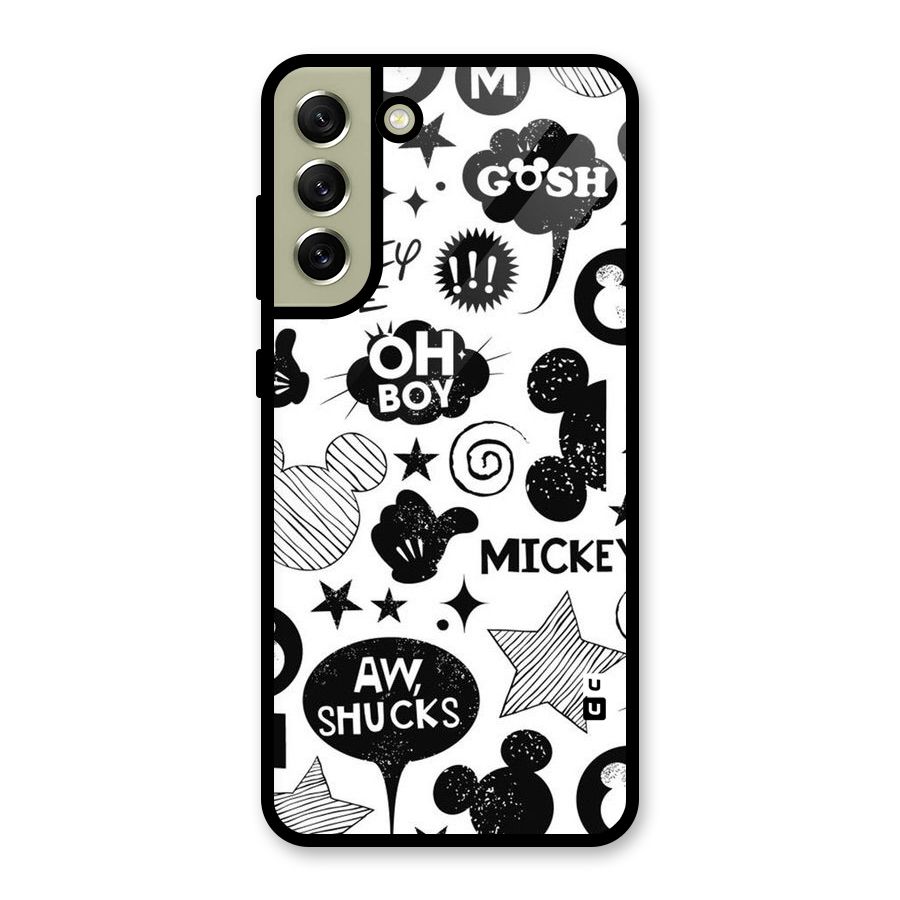 Oh Boy Design Glass Back Case for Galaxy S21 FE 5G