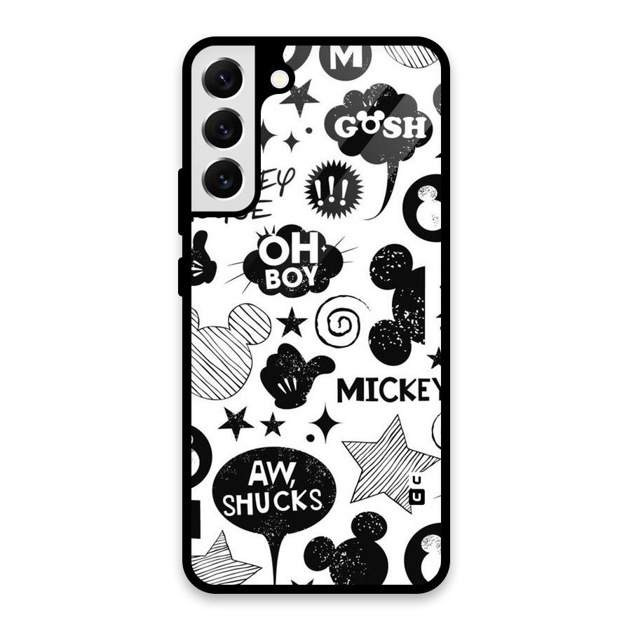 Oh Boy Design Glass Back Case for Galaxy S22 Plus 5G