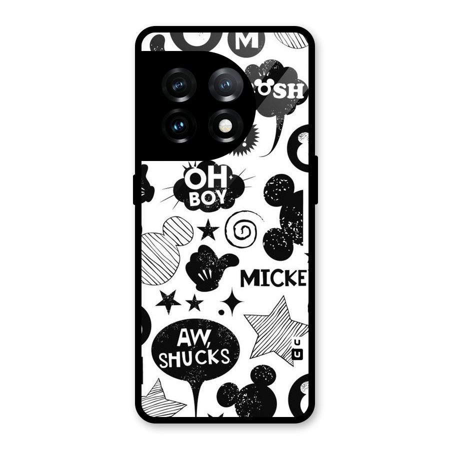 Oh Boy Design Glass Back Case for OnePlus 11