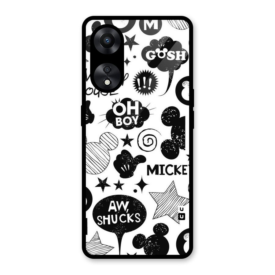 Oh Boy Design Glass Back Case for Oppo A78