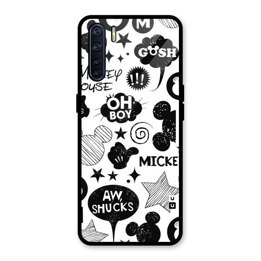 Oh Boy Design Glass Back Case for Oppo F15