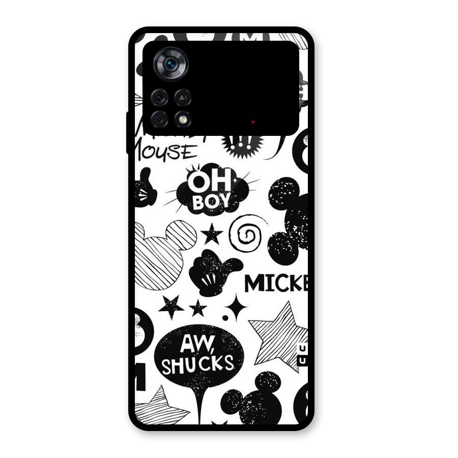 Oh Boy Design Glass Back Case for Poco X4 Pro 5G