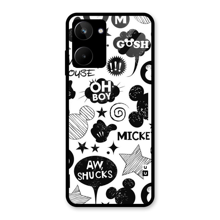 Oh Boy Design Glass Back Case for Realme 10
