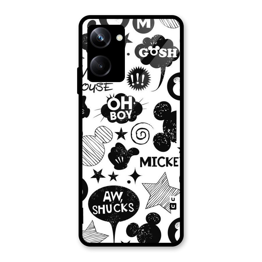 Oh Boy Design Glass Back Case for Realme 10 Pro