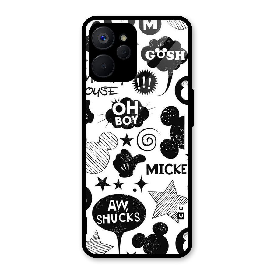 Oh Boy Design Glass Back Case for Realme 9i 5G