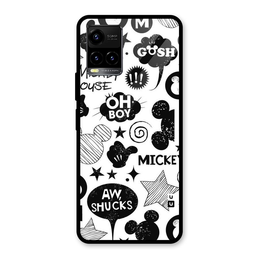 Oh Boy Design Glass Back Case for Vivo Y21A