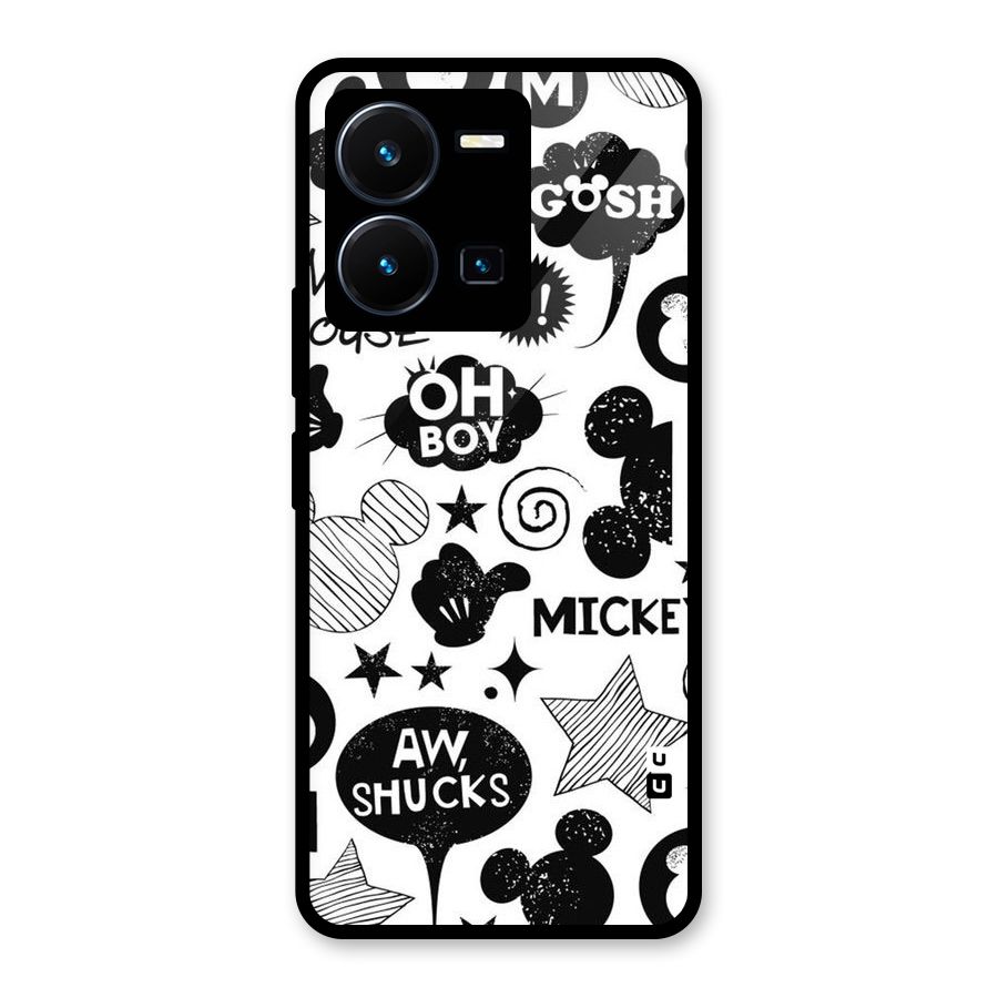 Oh Boy Design Glass Back Case for Vivo Y35