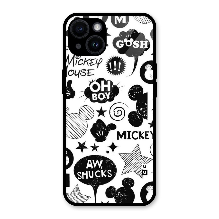 Oh Boy Design Glass Back Case for iPhone 14