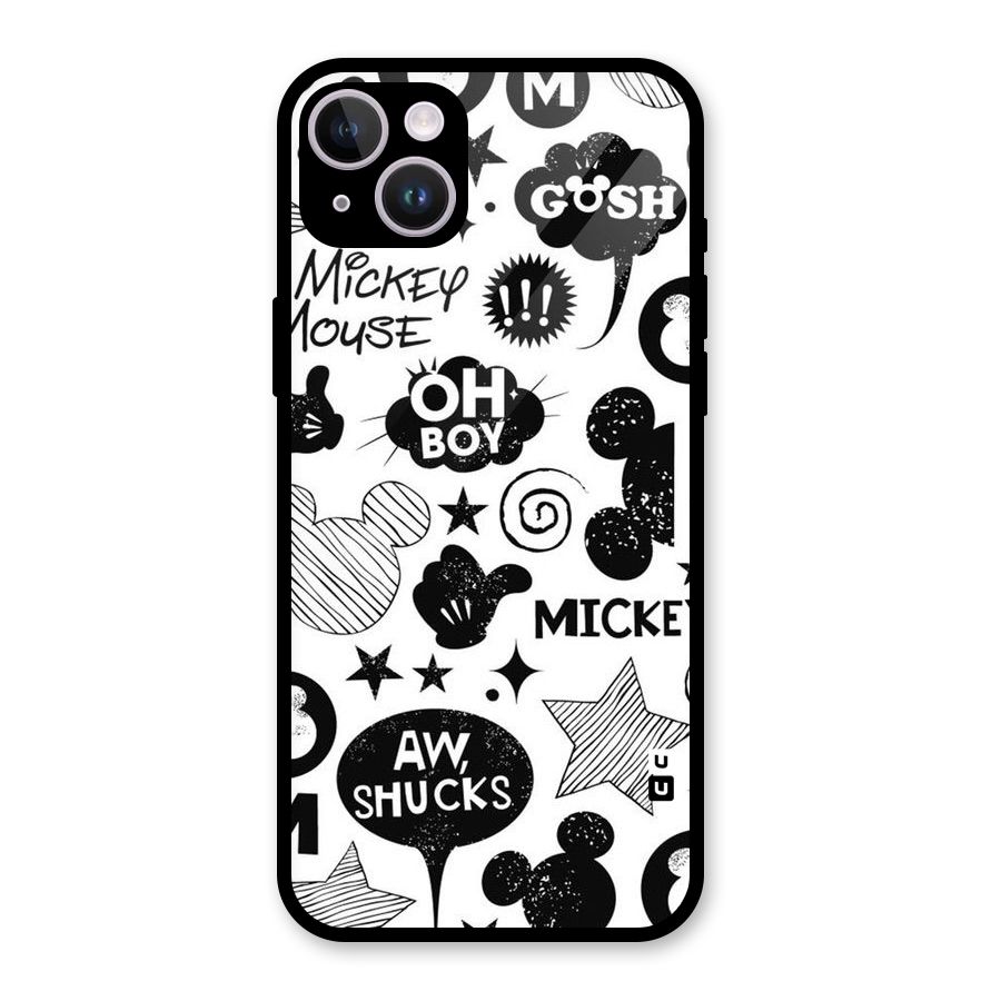 Oh Boy Design Glass Back Case for iPhone 14 Plus