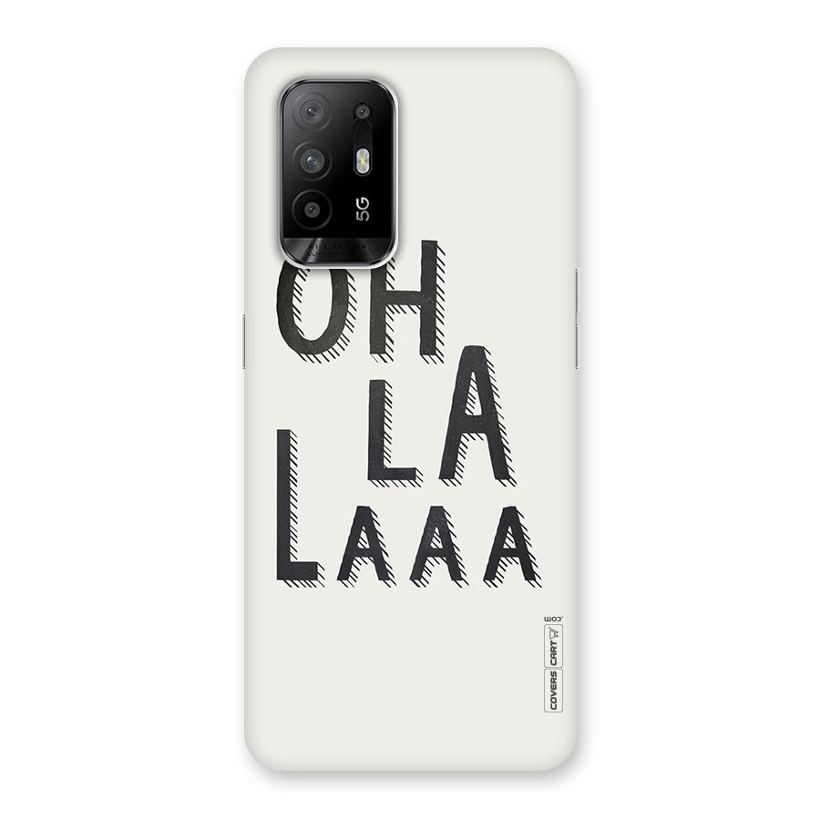 Oh La La Back Case for Oppo F19 Pro Plus 5G