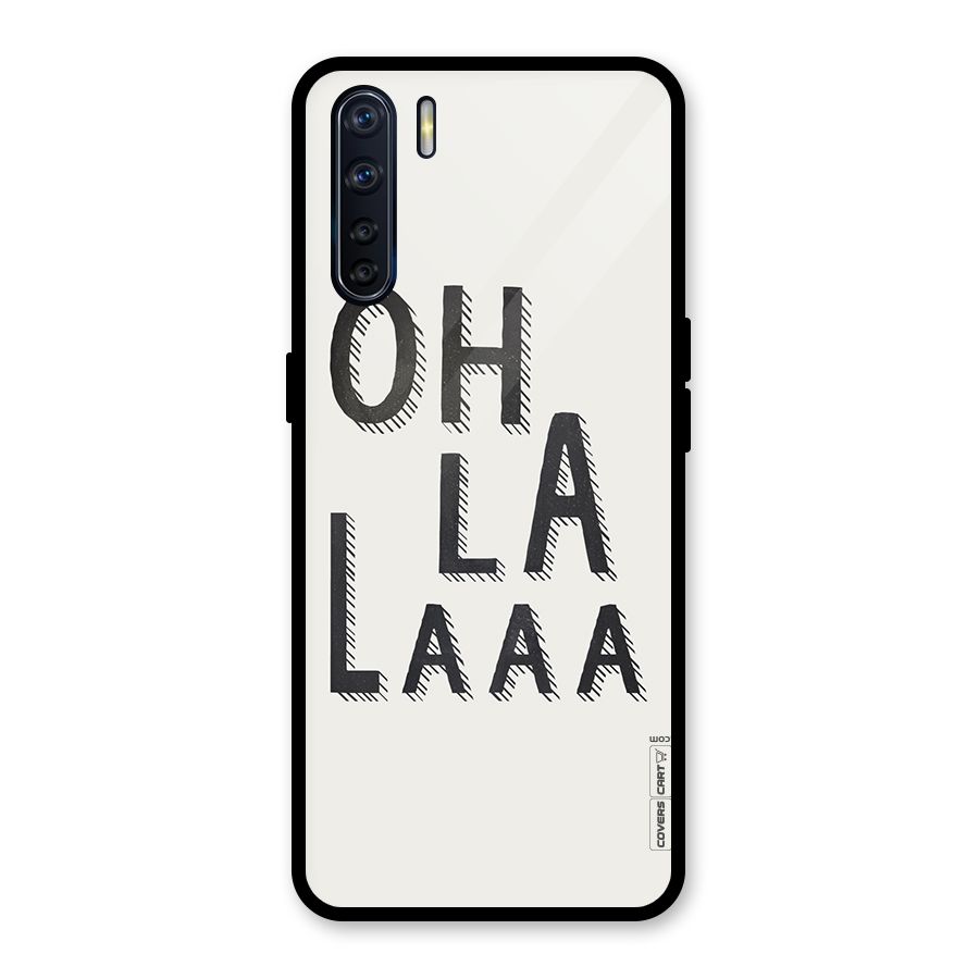Oh La La Glass Back Case for Oppo F15