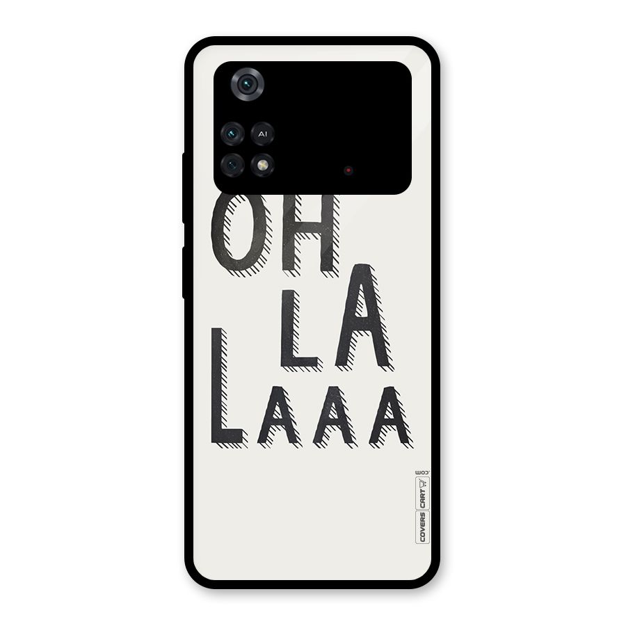Oh La La Glass Back Case for Poco M4 Pro 4G