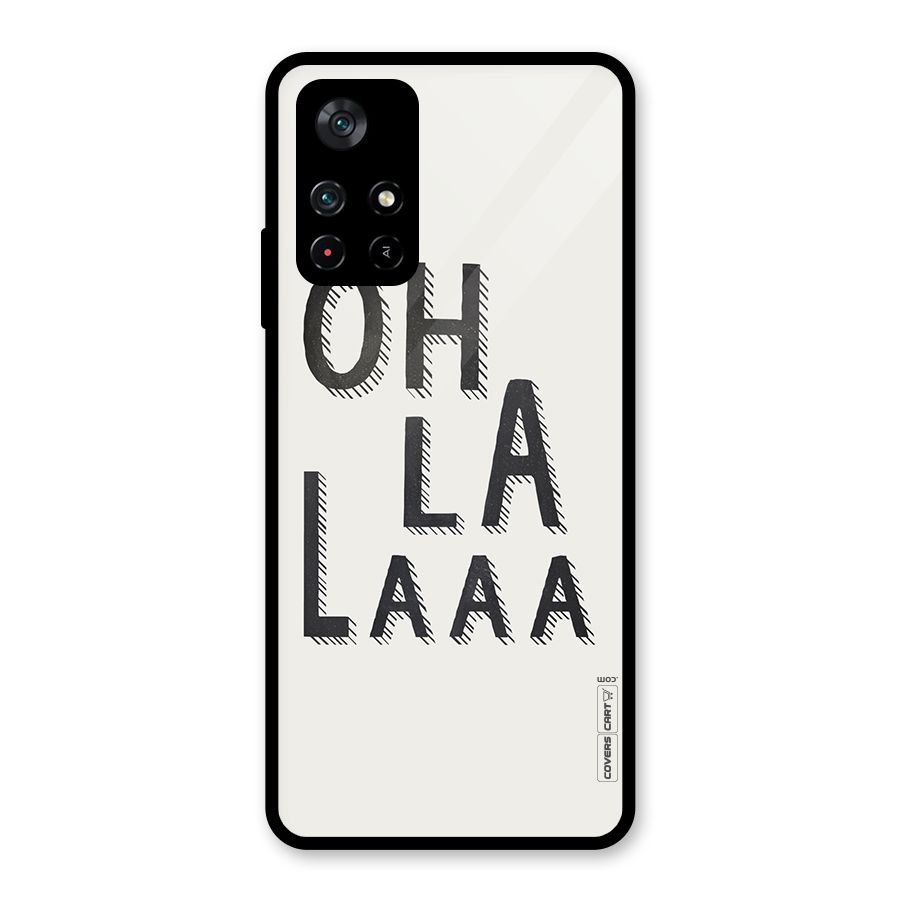 Oh La La Glass Back Case for Poco M4 Pro 5G