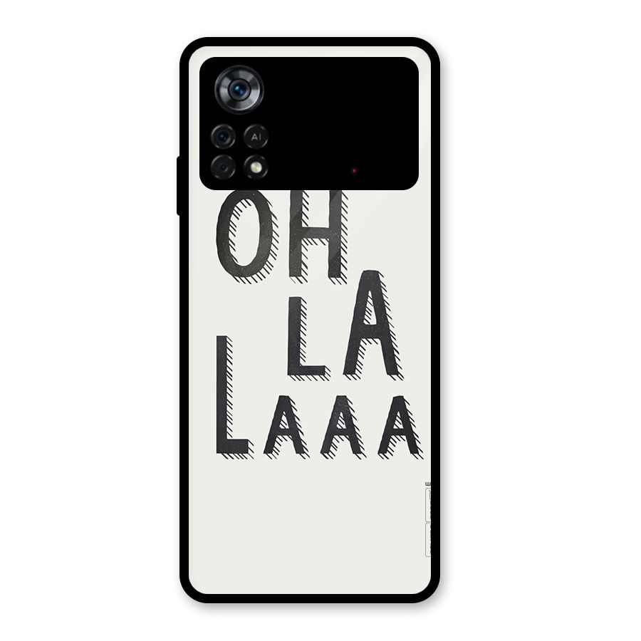 Oh La La Glass Back Case for Poco X4 Pro 5G