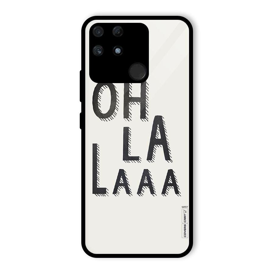 Oh La La Glass Back Case for Realme Narzo 50A