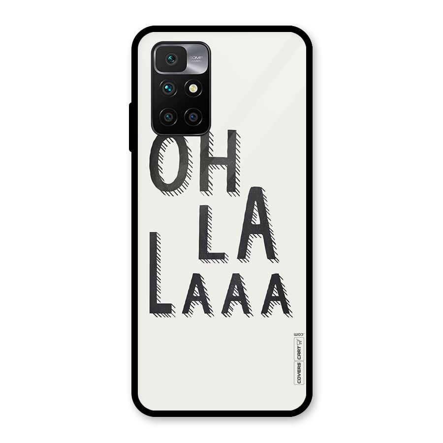 Oh La La Glass Back Case for Redmi 10 Prime