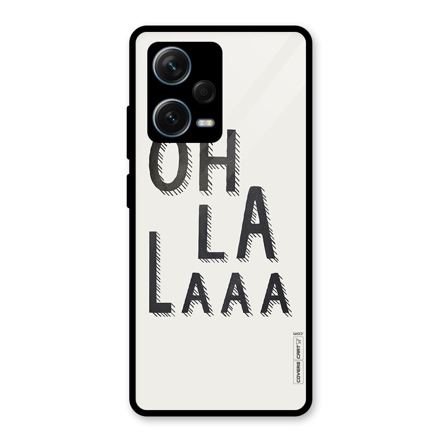 Oh La La Glass Back Case for Redmi Note 12 Pro Plus 5G