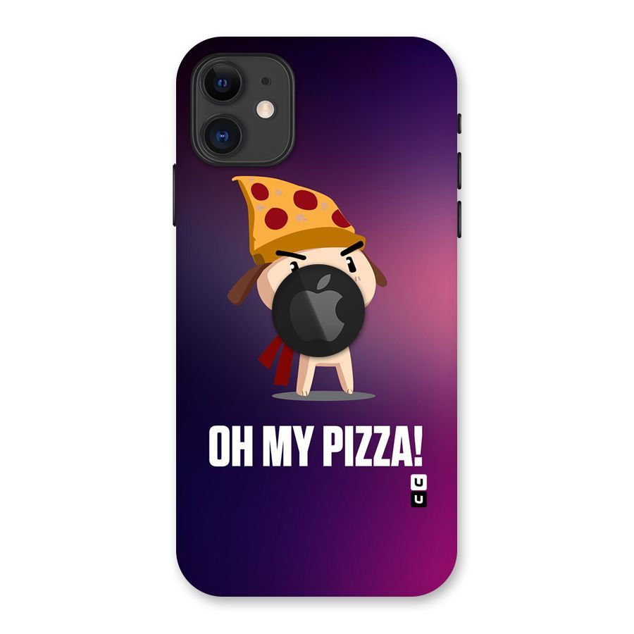 Oh My Pizza Back Case for iPhone 11 Logo Cut