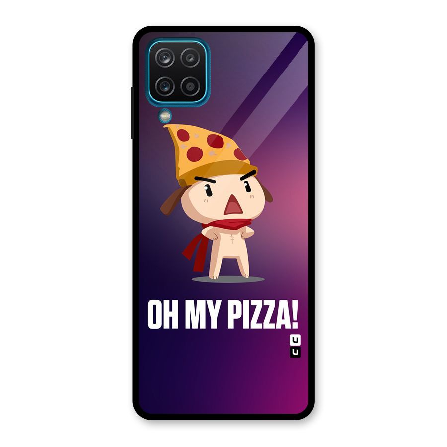Oh My Pizza Glass Back Case for Galaxy A12