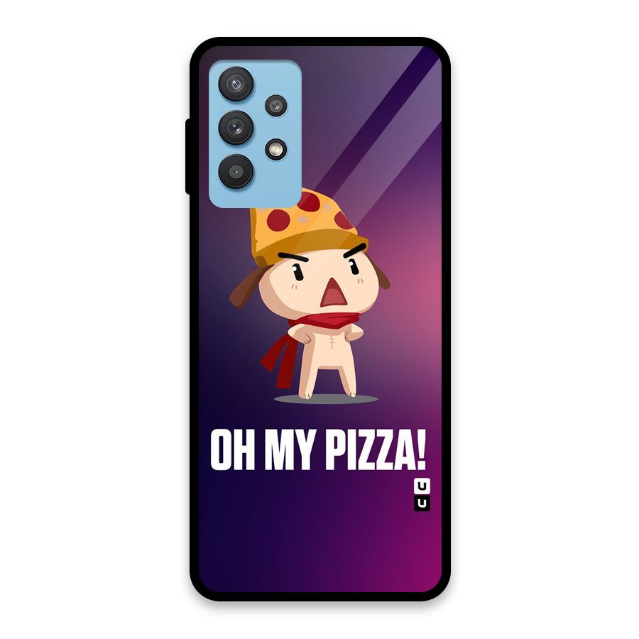 Oh My Pizza Glass Back Case for Galaxy M32 5G