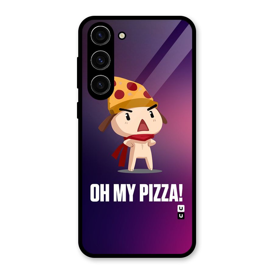 Oh My Pizza Glass Back Case for Galaxy S23 Plus
