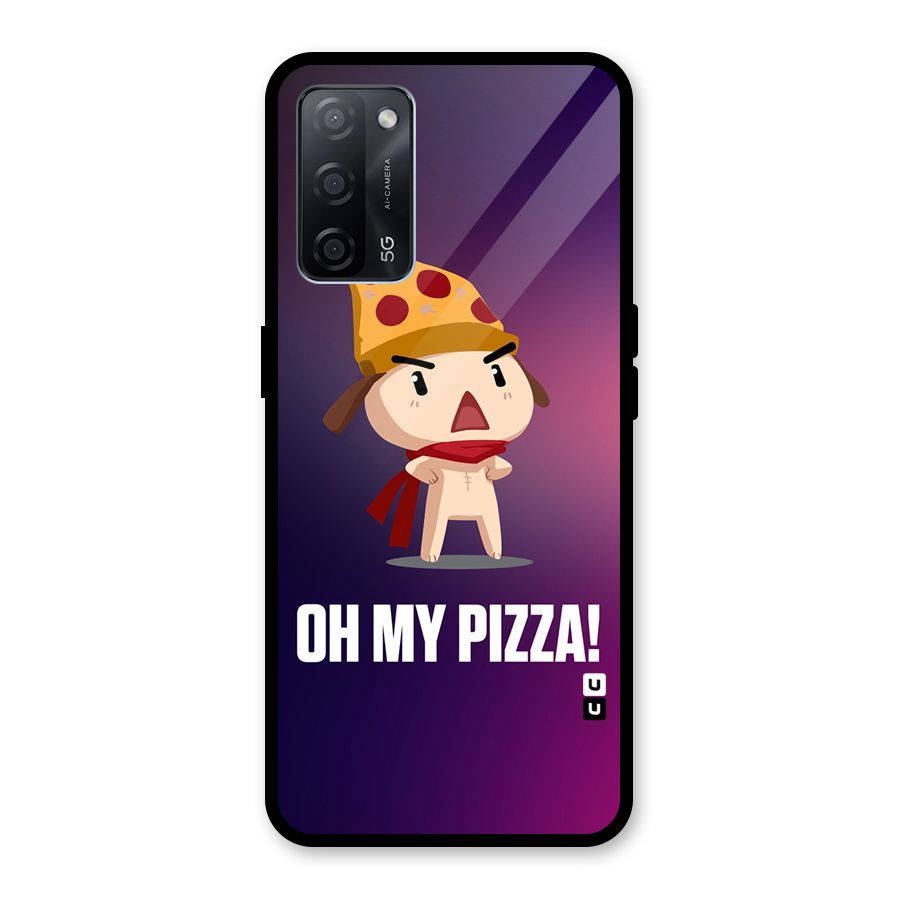 Oh My Pizza Glass Back Case for Oppo A53s 5G