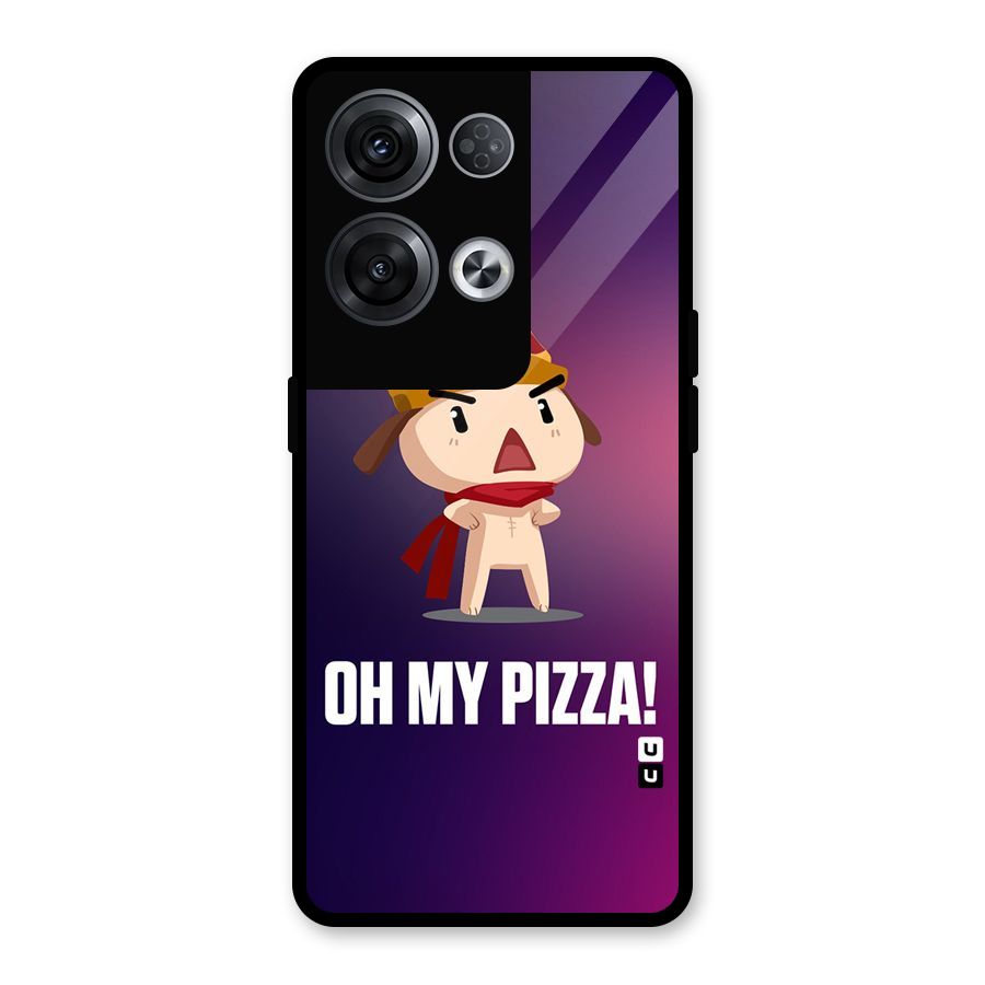 Oh My Pizza Glass Back Case for Oppo Reno8 Pro 5G