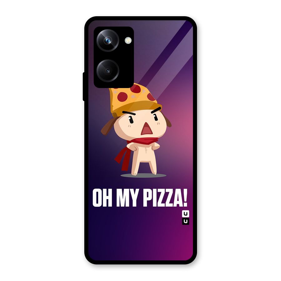 Oh My Pizza Glass Back Case for Realme 10 Pro