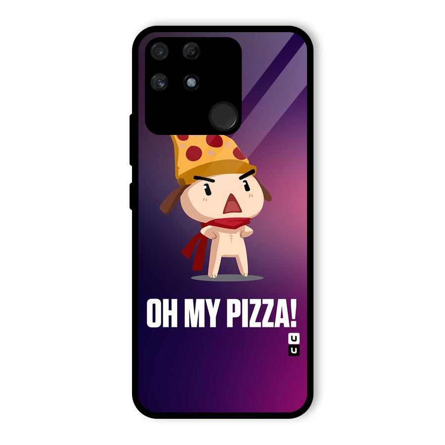 Oh My Pizza Glass Back Case for Realme Narzo 50A