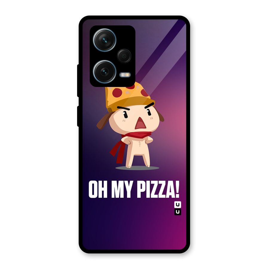 Oh My Pizza Glass Back Case for Redmi Note 12 Pro Plus 5G