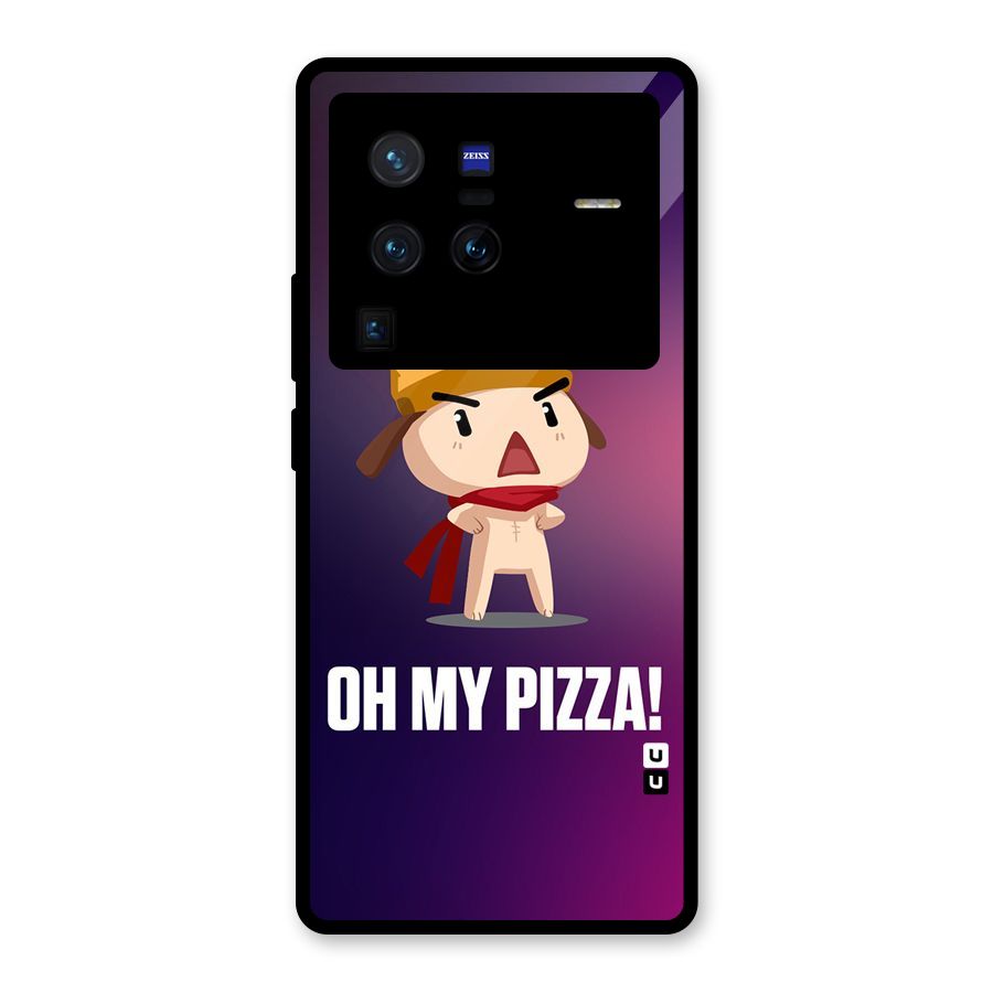 Oh My Pizza Glass Back Case for Vivo X80 Pro