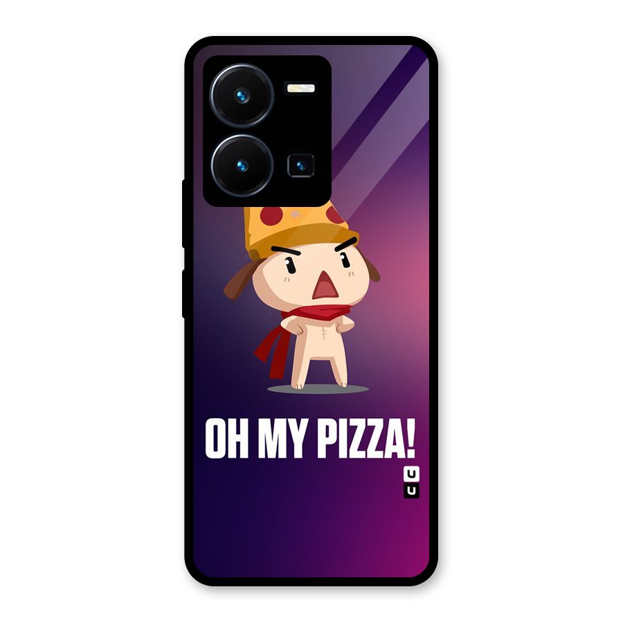 Oh My Pizza Glass Back Case for Vivo Y35