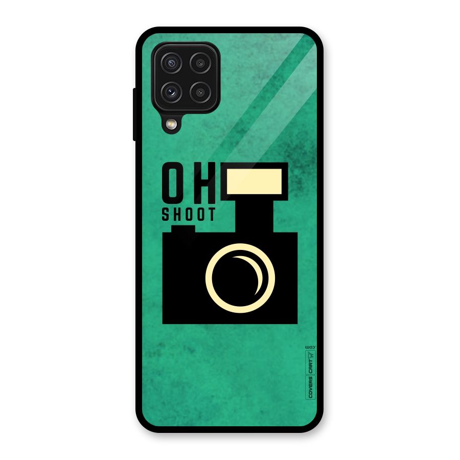 Oh Shoot Glass Back Case for Galaxy A22 4G